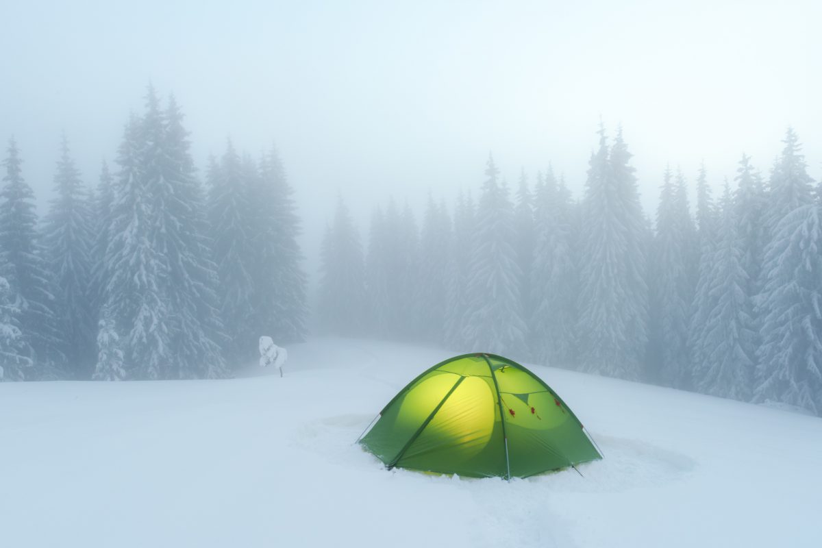 雪中キャンプ　対策