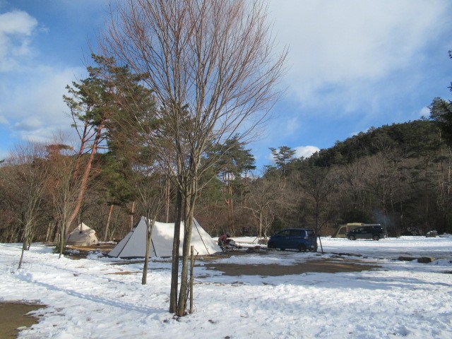 雪中キャンプ　近畿関西