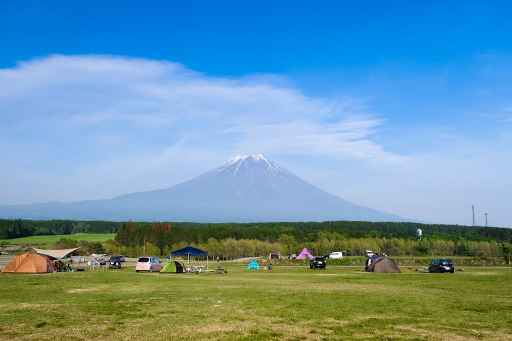 ツーリングキャンプ　富士山周辺キャンプ場