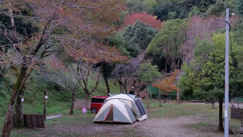 紅葉が綺麗なキャンプ場