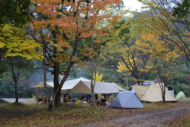 紅葉が綺麗なキャンプ場 四国・九州