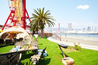 神戸ハーバーランドに、グランピングBBQ施設 「URBAN BBQ KOBE HARBORLAND」が4月19日オープン