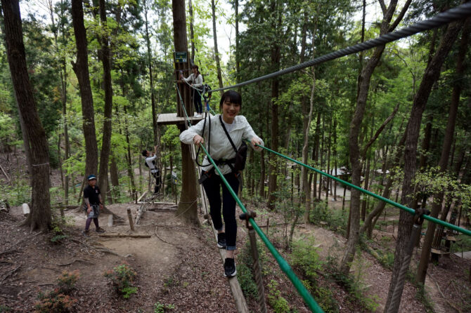 名古屋から1時間、岐阜県百年公園内に 森林活用型アドベンチャーパーク「冒険の森」がオープン