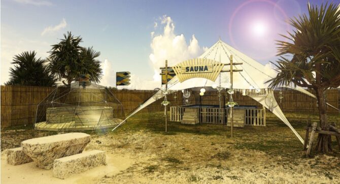 『CORONA SUNSETS FESTIVAL 2019』真夏の沖縄にアウトドアサウナが登場