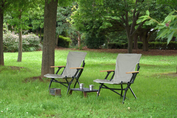 「ロースタイルキャンプにオススメ！」FIELDOOR（フィールドア）から、大好評のクイックチェアにTC生地タイプが登場