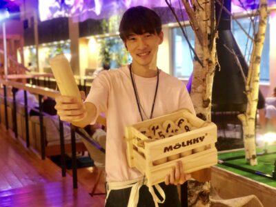 フィンランド発祥のスポーツ『モルック』体験会、北欧をテーマにした温浴施設 おふろcafe utataneにて開催