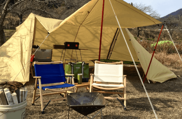 キャンバス フォールディング ウッドチェアで好きな場所を特等席に【Happy New Priceで販売】