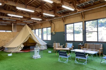 EGキャンプ場（1日1組限定の屋内型プライベートキャンプ場）島根県雲南市に本オープン