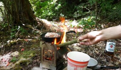 焚き火ギア「firebox」を実際に使ってみた！！ソロキャンプがさらに便利になる