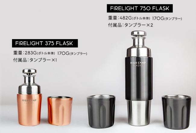 アウトドア専用ボトル「Firelight Flask」