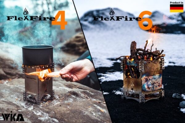 超コンパクト焚き火台のFlexFireは本より小さい、わずか薄さ5mm！