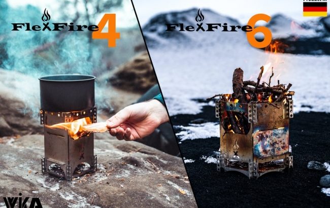 超コンパクト焚き火台のFlexFireは本より小さい、わずか薄さ5mm！