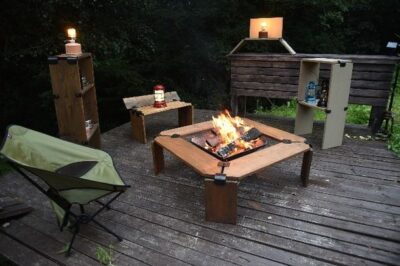 金属製ウッドコネクター「IRONBLOCKシリーズ」のテツコウモリで自分だけのアウトドアギアをDIY