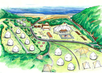 福岡・糸島半島にNext自治会によるグランピング「唐泊VILLAGE」が誕生