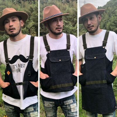 キャンパーベスト X ワークエプロンの「VESRON」は3WAYで使えるキャンパーベスト！