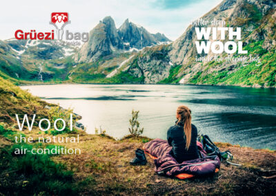 キャンプ・グランピングで大活躍のスリーピングバッグ（寝袋）「Grüezi bag」