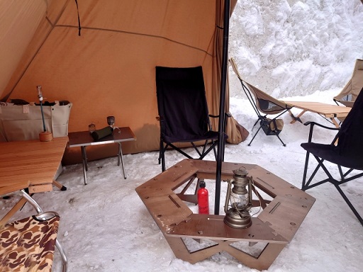 冬キャンプ 2ルームテント