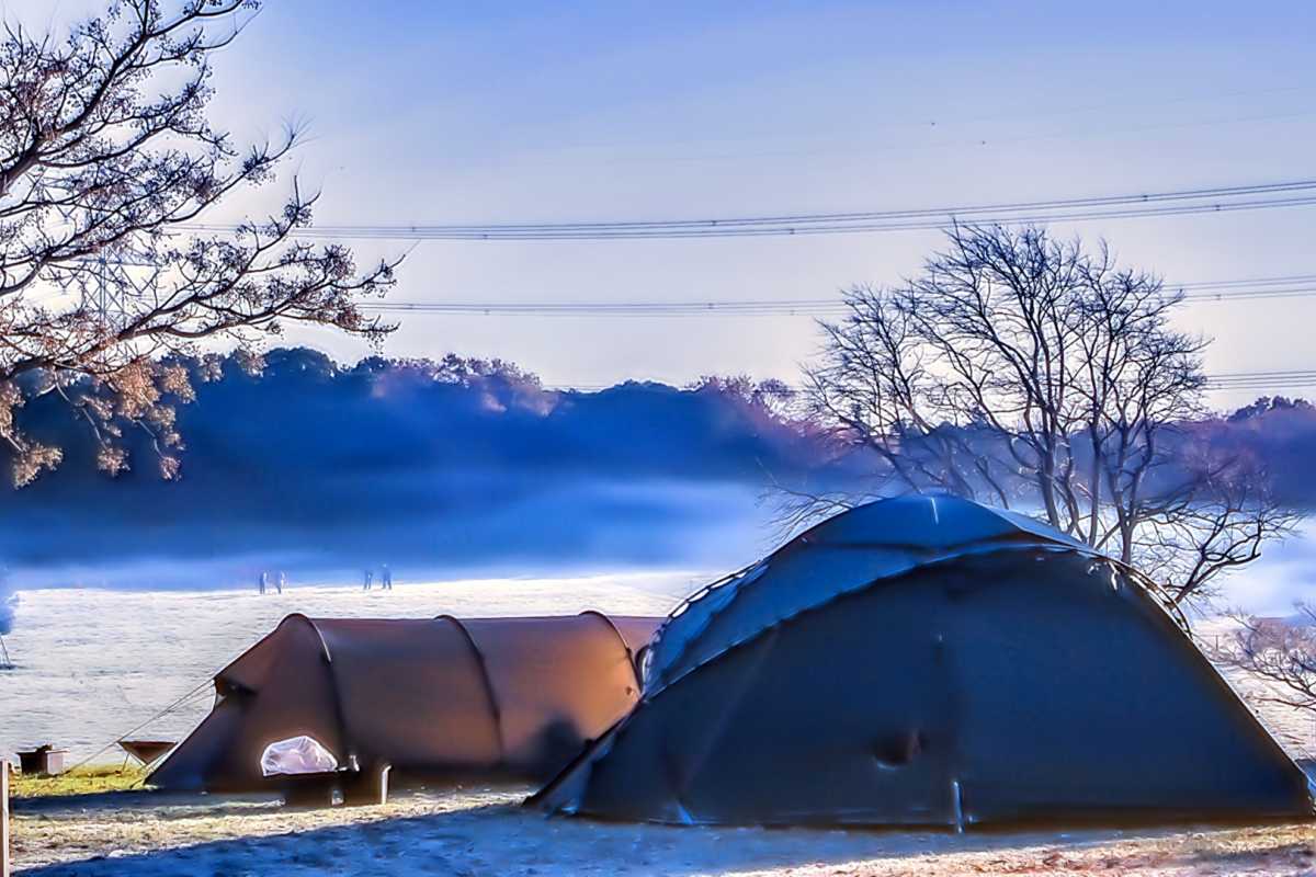 冬キャンプ 寝巻き