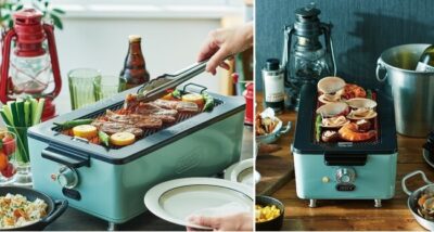 「Toffy スモークレス焼肉ロースター」なら、煙を気にせず本格的なおうちキャンプ料理が楽しめる