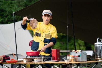 たけだバーベキュー × Columbiaのキャンプウェア「ツキャノンアイルシリーズ」発売