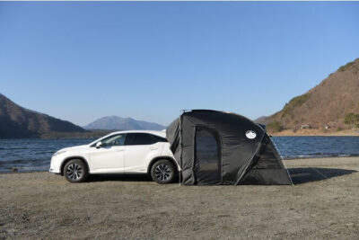 車と連結できるテント「CAREX カーレックス」でアウトドアの快適なキャンプを！