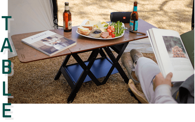 BBQコンロになるアウトドアテーブル「LUPINグリル＆テーブル」でキャンプがさらに楽しく、好きになる