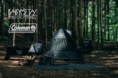 BABYMETAL「BMD FOX APPAREL」×「COLEMAN」 コラボアウトドアアイテムが発売