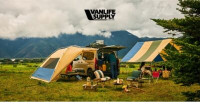 VAN LIFE SUPPLY by FREAK’S STORE、気軽に購入できるロゴステッカーや本格的なカーサイドテントなど発売