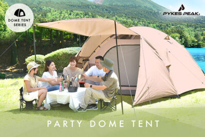 アウトドアブランド「PYKES PEAK」が大型テントPARTY DOMEを販売開始