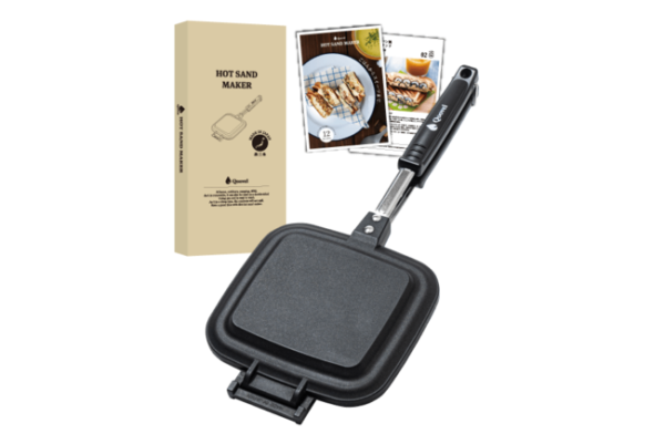 【金物の町・燕三条製】どこでも楽しめる「2WAYホットサンドメーカー Qoovel」