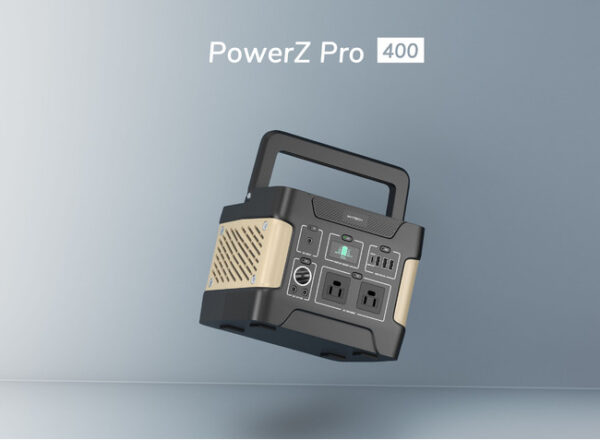 ポータブル電源「PowerZ Pro 400」は最短約3時間でフル充電！