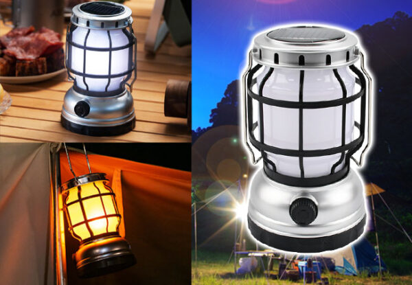 ソーラー充電に対応した多機能LEDランタン登場！2色の発光パターンで明るさや色温度を自由に調節可能