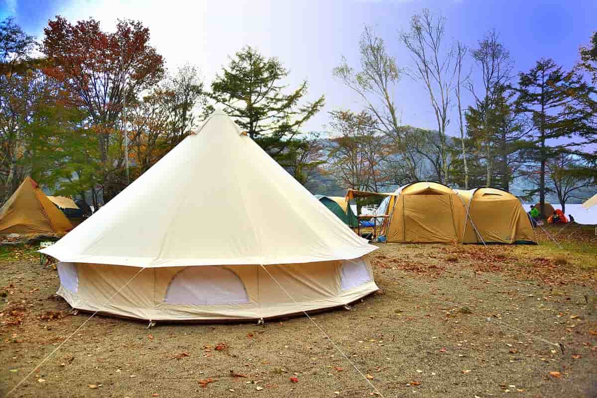 デイキャンプ 冬 テント