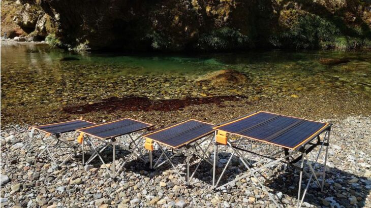 災害時にも活躍する、太陽光で充電できる折り畳み式テーブル「ソーラーテーブル」のキャンペーンを開催