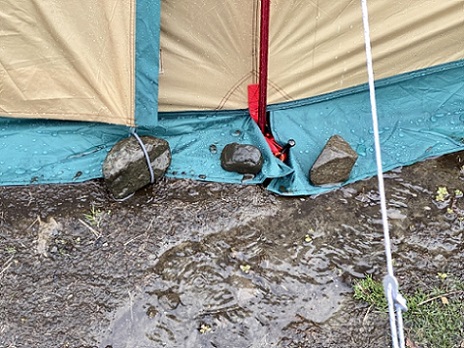 雨キャンプ 撤収方法