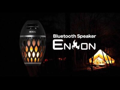 炎のように揺らめくランタン風Bluetoothスピーカー「炎音en-on」に薄墨色と雪色が新登場