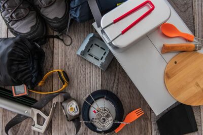 キャンプ調理器具のスッキリ収納術