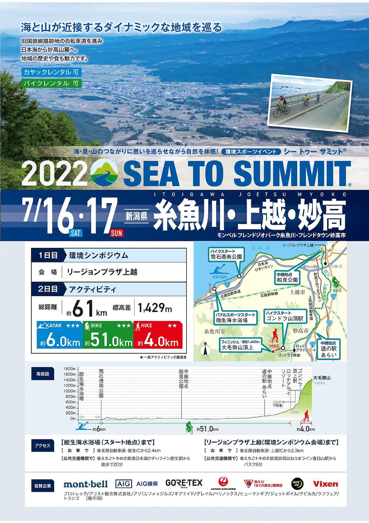 糸魚川・上越・妙高 SEA TO SUMMIT 2022