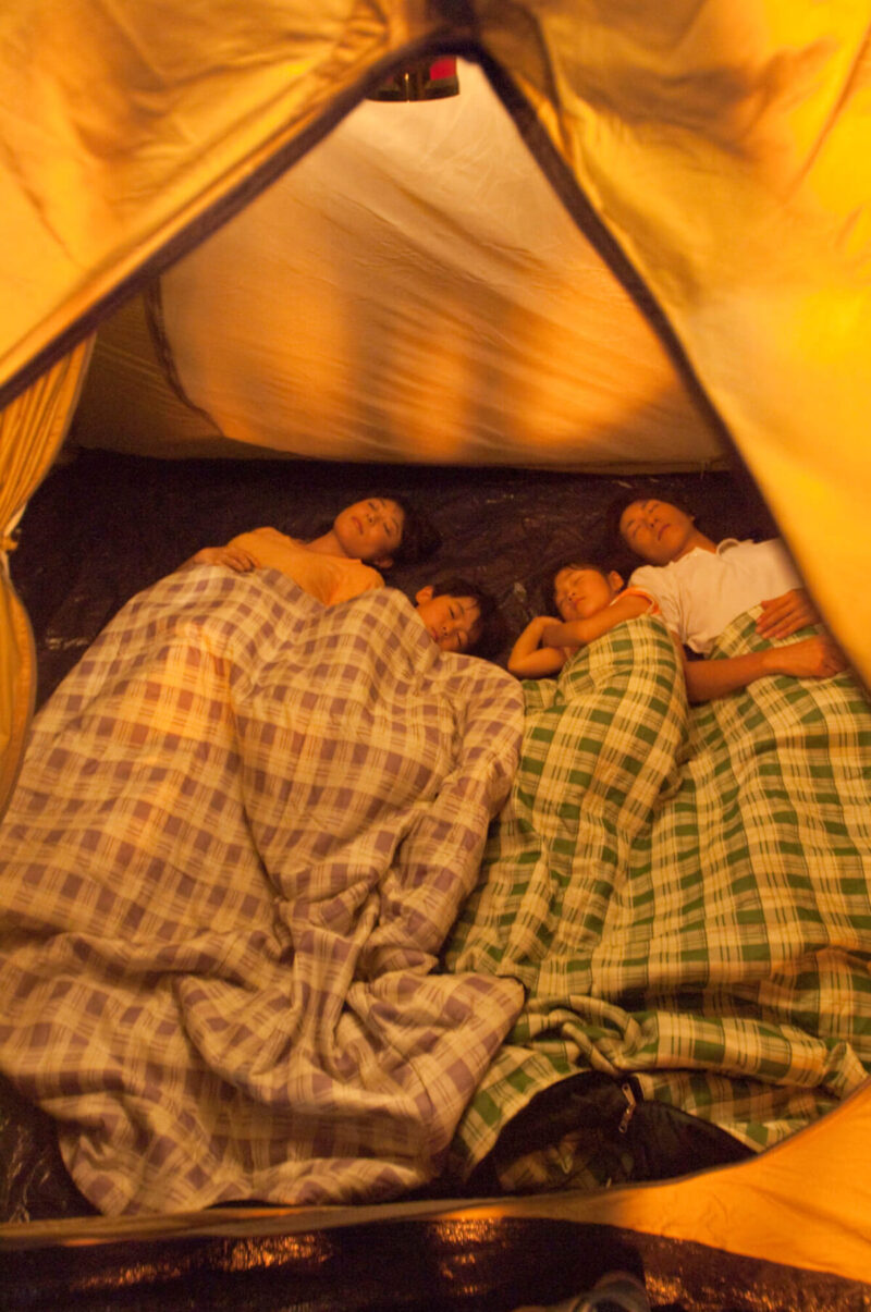 夏キャンプ　寝具