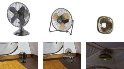 LOGOSからアウトドアで使える蓄電式扇風機「野電 蓄電式 扇風機」シリーズ3種 新発売