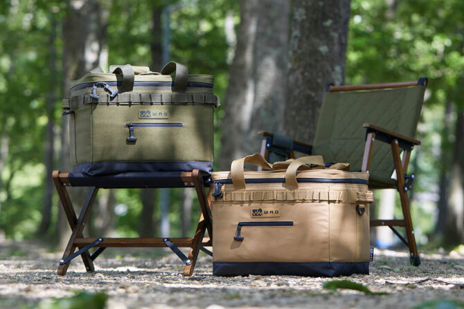 レジャーでもキャンプでもマルチに使用可能な 『WAQ SOFT COOLER BOX S/Mサイズ』