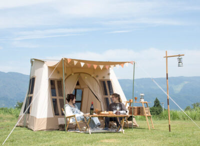 広々ロッジ型テント「Dolce lodge」が発売