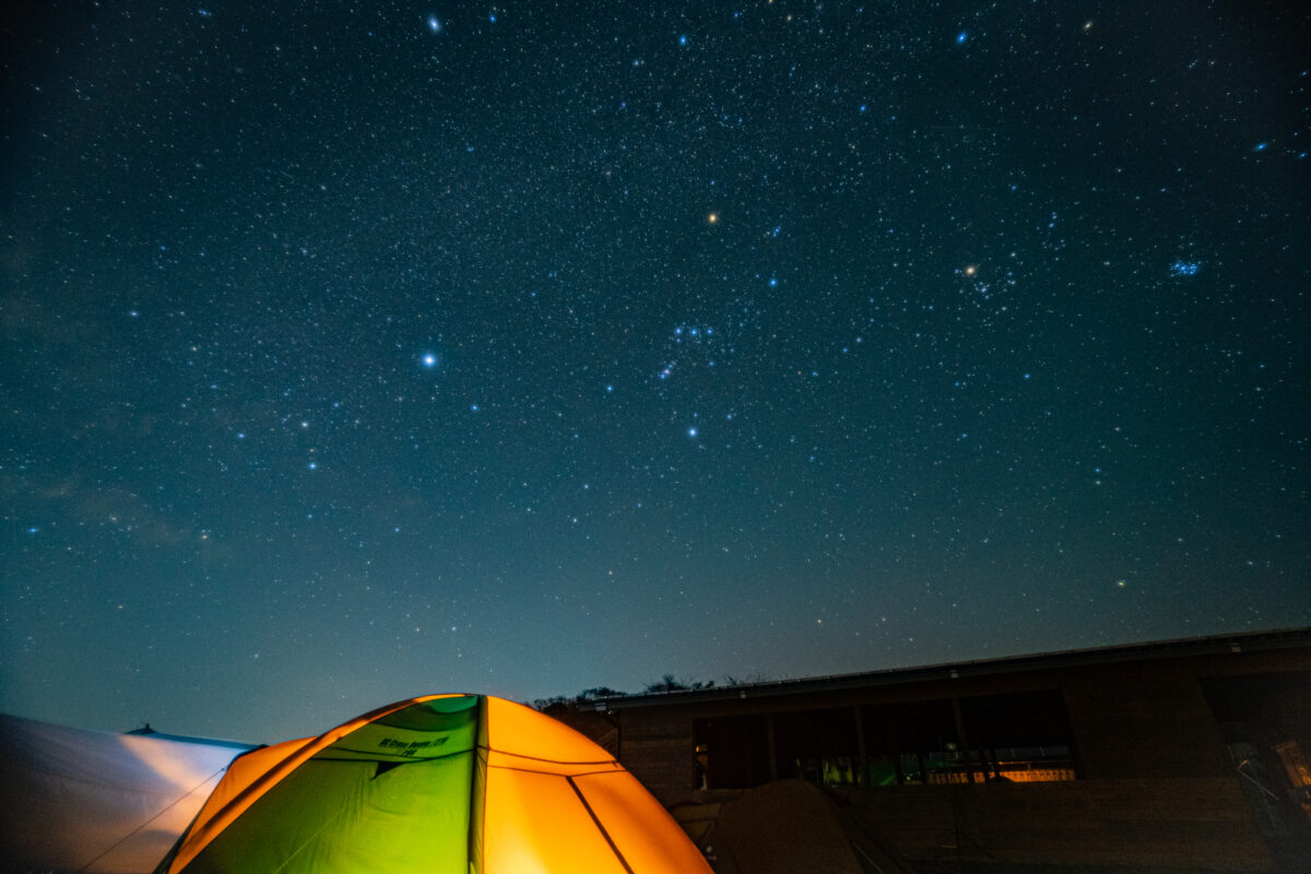 星空がきれいに観察できるキャンプ場