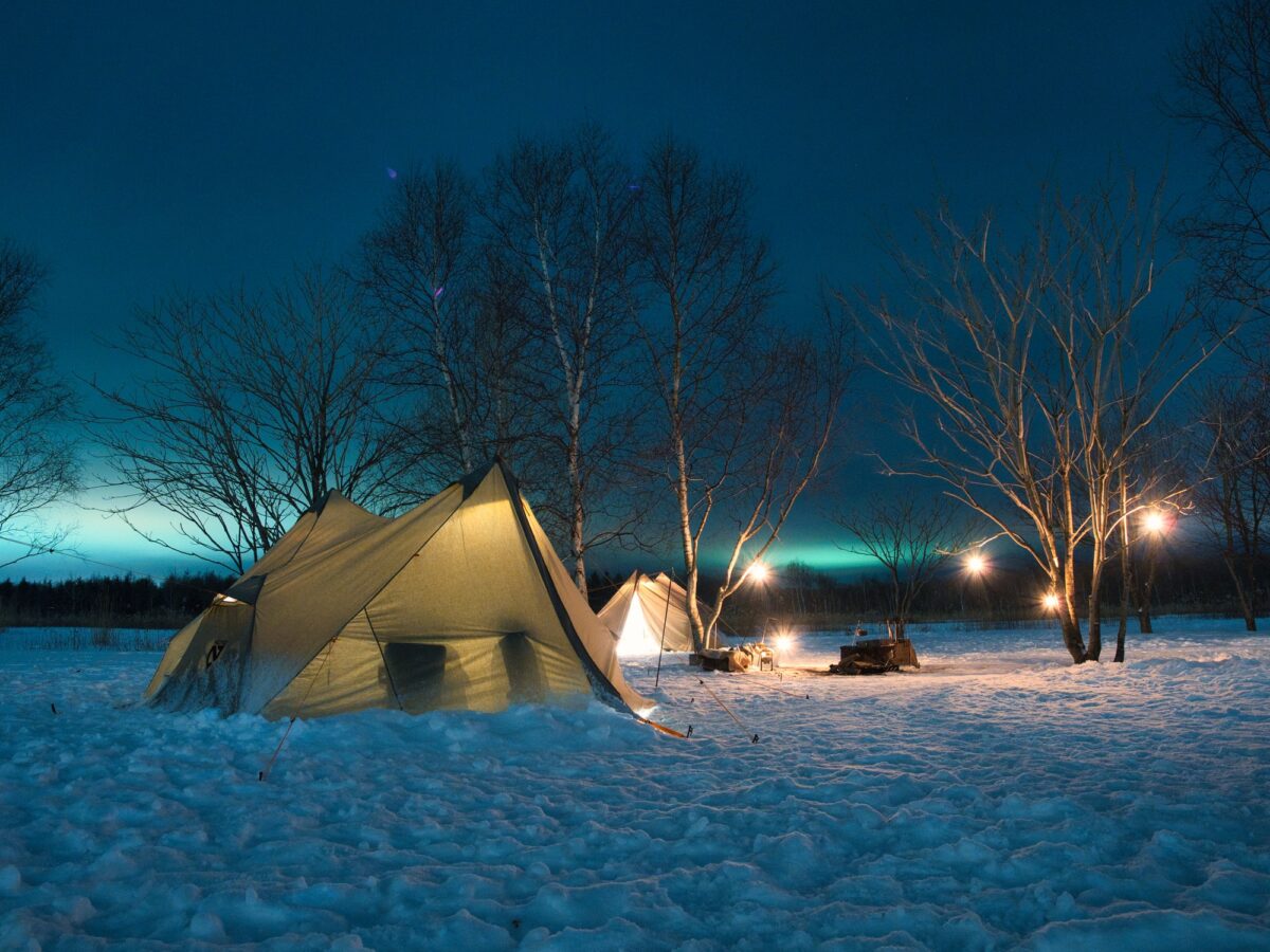 冬キャンプ　コットンテント