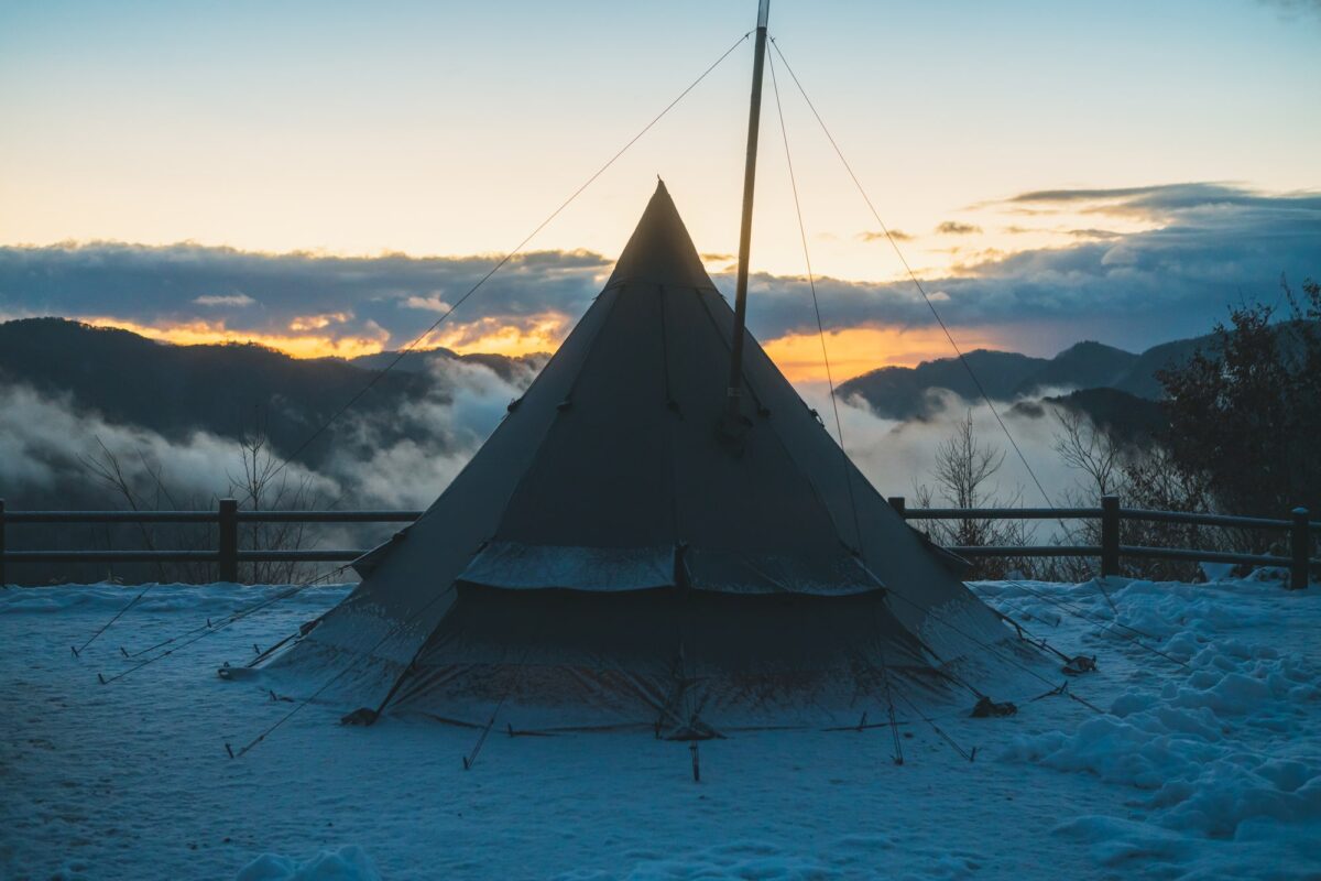 冬キャンプ　コットンテント