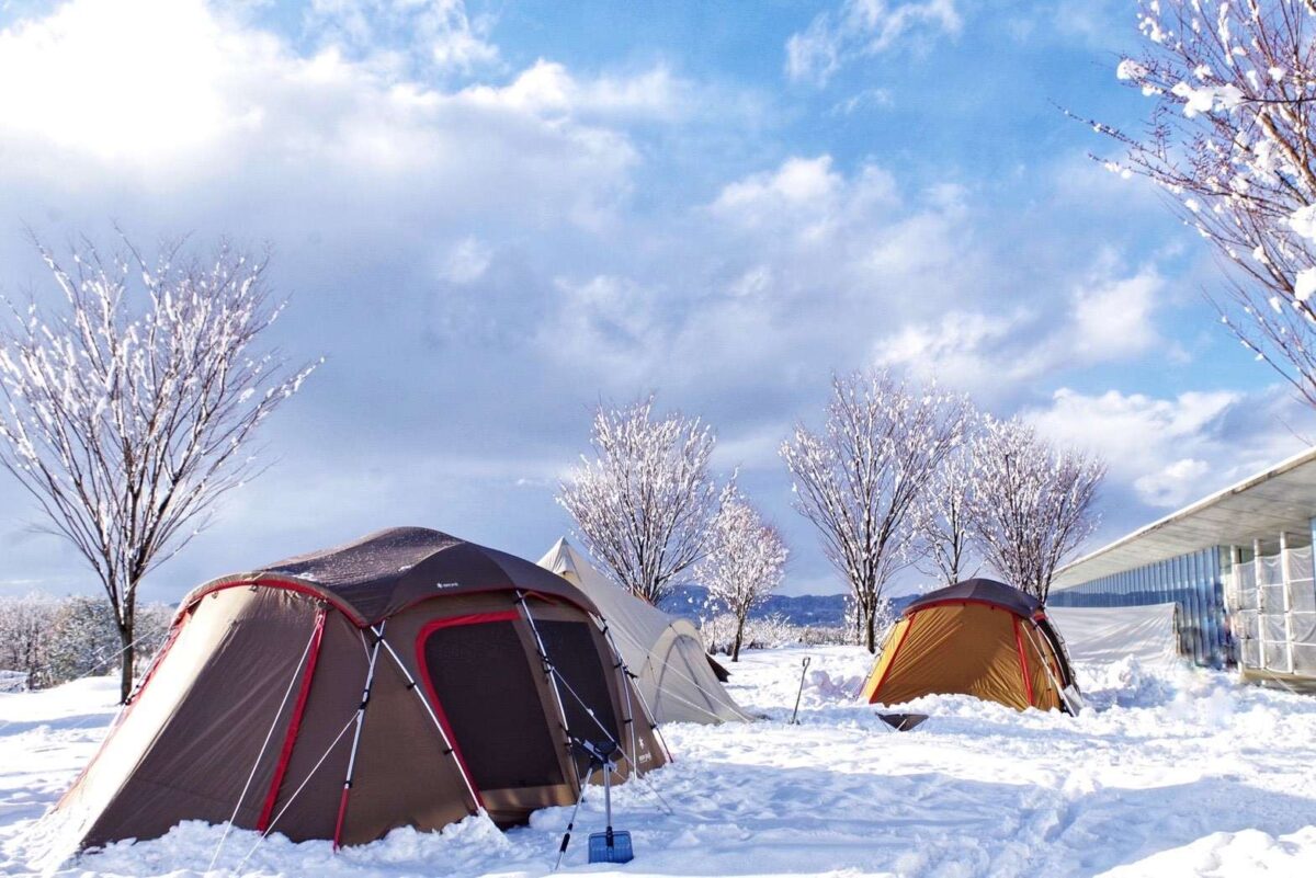 北陸　雪中キャンプ場