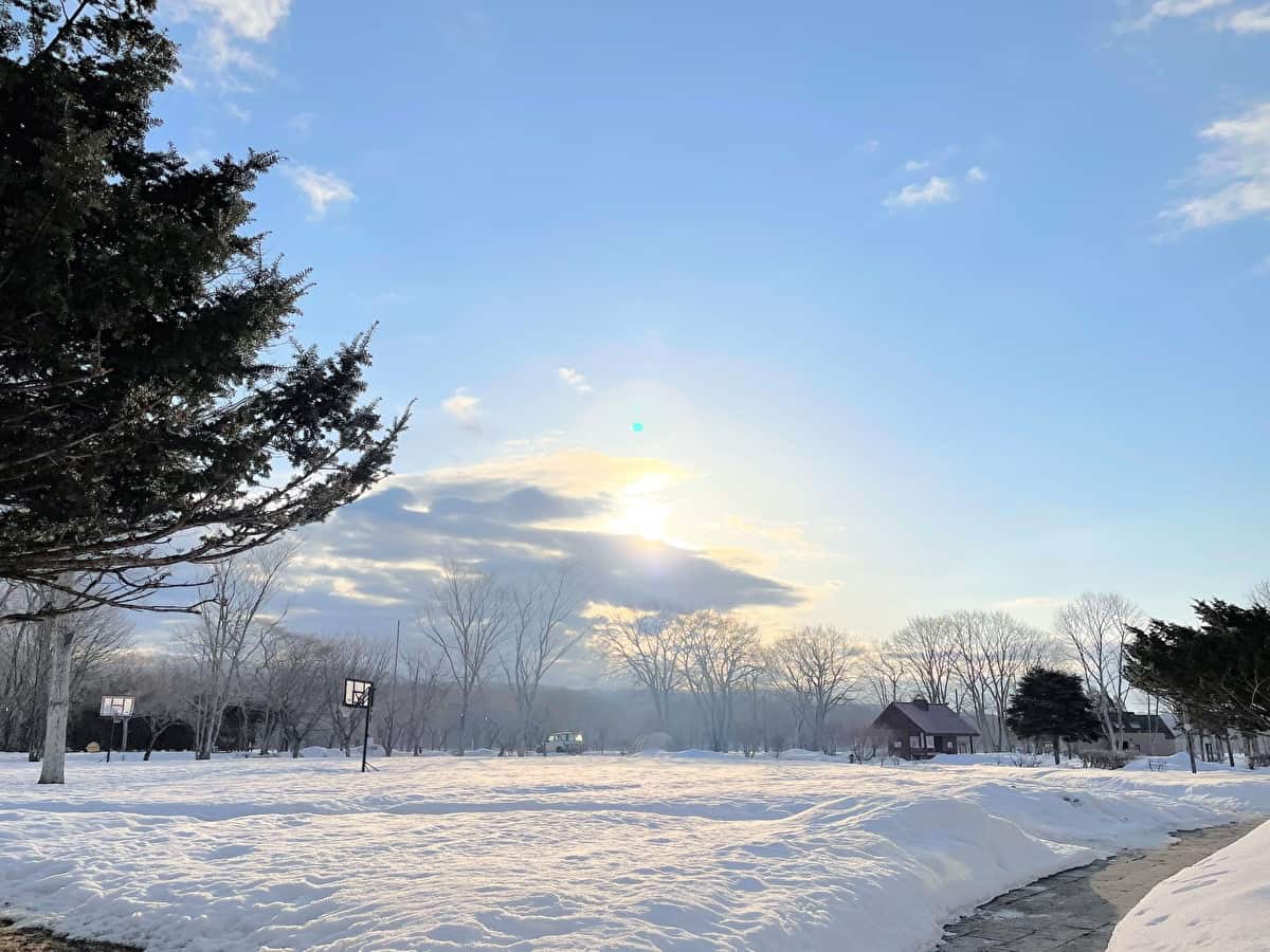 北海道　雪中キャンプ場