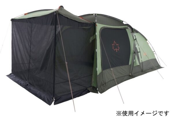 LOGOS、簡単取り付けで2ルームが3ルームテントになるオプションアイテム「neos/Tradcanvasデビルブロックルーム ST-BC(ドゥーブルXL用)」