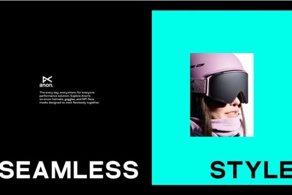 Burtonの「Anon The Solution Is Seamless」、ゴーグル・ヘルメット・ MFI® フェイスマスクの完璧な一体感
