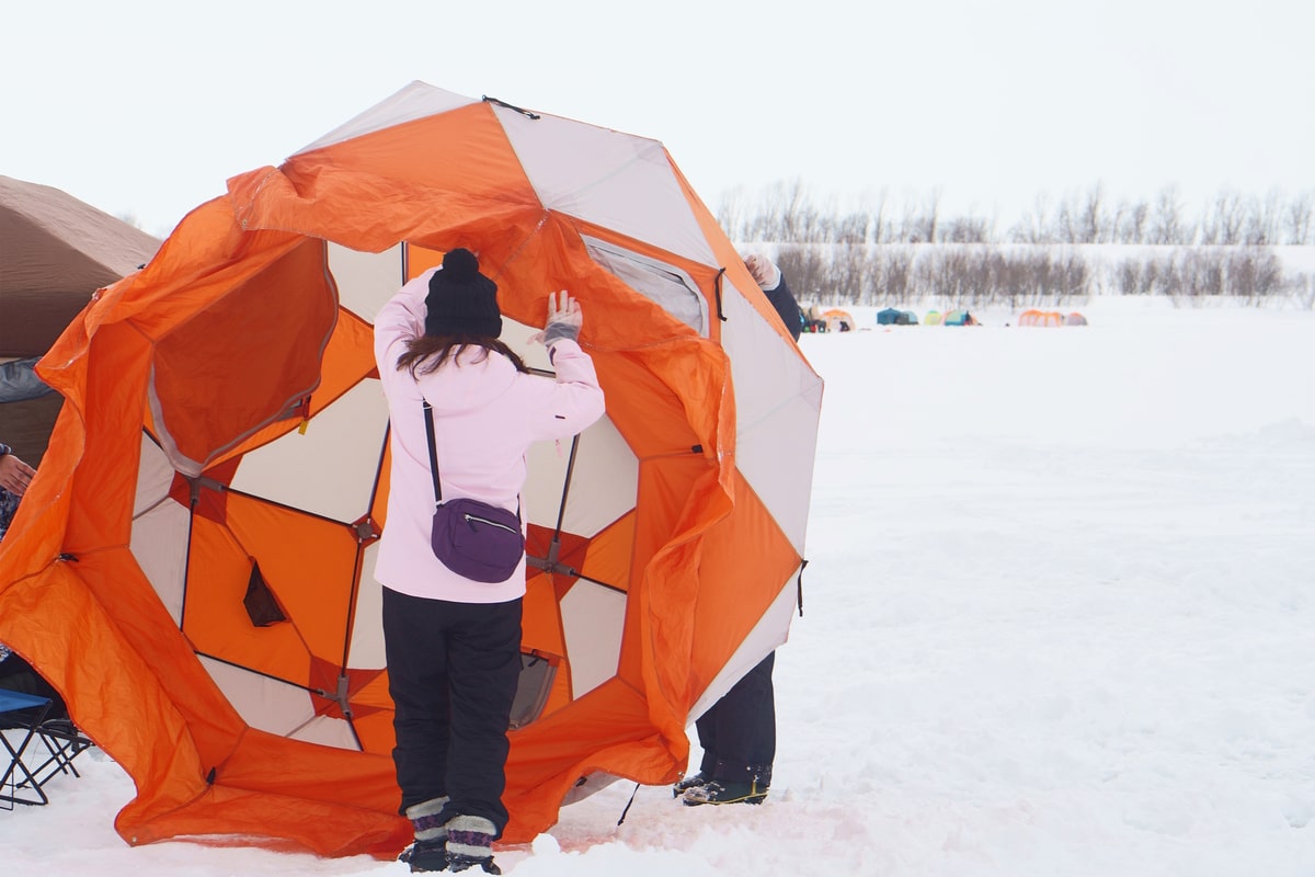 雪中キャンプ　撤収方法